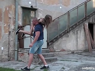 Skinny teen Sarah Kay kidnapped and fucked set side by side say no to will