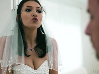 Pis gelin Bella Rolland düğün çarptım alır