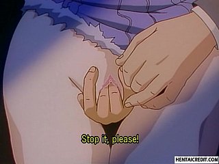 Slutty hentai girl gets molested