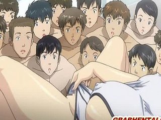 Pregnant hentai with huge boobs drilled all hole by tentacles