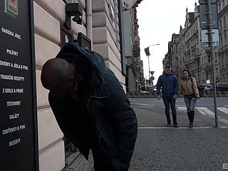 Bitch gets blacked in front of her boyfriend