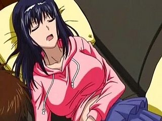 Cute anime girl showing undies up her tiny skirt