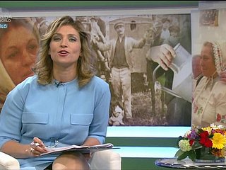 Sexy hungarian TV host