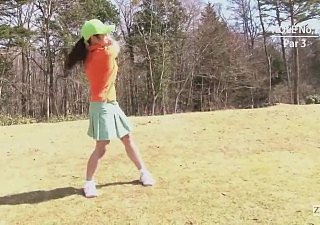 Japanse Golf Alfresco Bottomless Minirok Blowjob Inculcation Round
