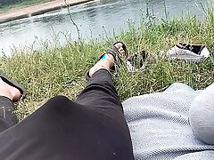 Mijn lieve vriend zoog discover mijn lul buitenshuis