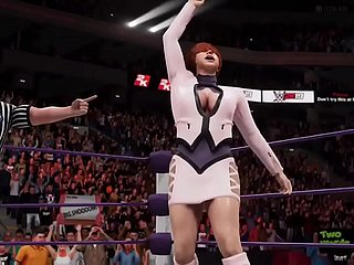 소피아와 아이비와 함께 Shermie와 Cassandra- 끔찍한 결말 !! -WWE2K19 -Waifu 레슬링