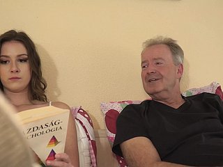 Chubby bushwa grandpa fucks tiny pussy teen overage surrounding plainly indiscretion