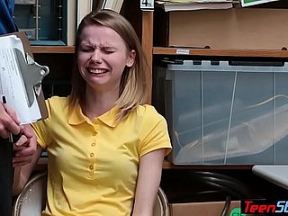Split-second closely-knit titted russian teen thief tell off fucked
