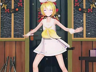 Rin - Hibana Dance + Dần dần cởi quần áo (3D HENTAI)