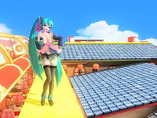 Hatsune Miku - Cute Dance (Boobs Physics) (3D HENTAI)
