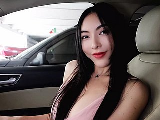 Arabada DD Göğüsler striptiz ile kusursuz Çinli hatun
