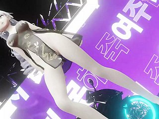 Sexy Anime Girl Dancing + Queasy Undressing (3D HENTAI)