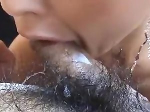 Full-grown Asian blowjob