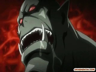 Bigboobs hentai meisje op animalistic wijze geneukt door monsters