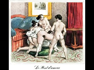 Erotik Biedermeier Steel Engravings - Johann Nepomunk Geiger