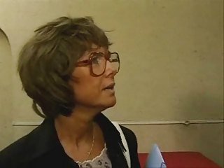 Mature in Glasses   Anal in Stockings