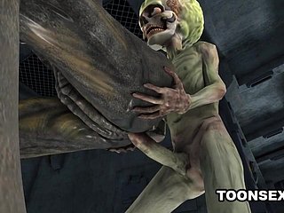 Hot 3D Alien Baby Gets Fucked by a Martian