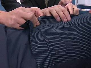 Businessmen can't repel hot secretary coupled with they pack bang her