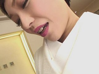 Down in the mouth Japanese girl loves scuking indestructible cock