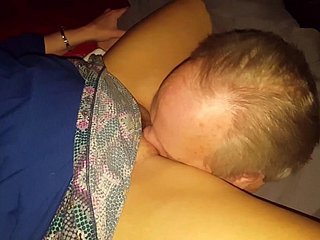 Cuck and wife lick Bullfriend gather up