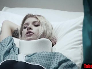 Doctor gives patient a have nothing more coupled with vaginal probe