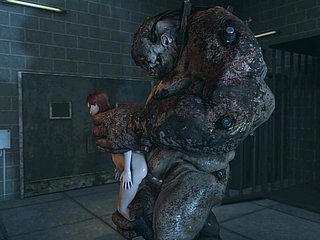 ashley et FemShep baisées par des monstres chauds
