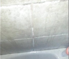 jerking my dick in shower