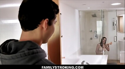 Big Natural Tits Teen StepSister Caught And Fucked In Shower By StepBrother