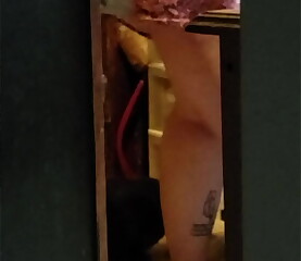 Wife upskirt around house